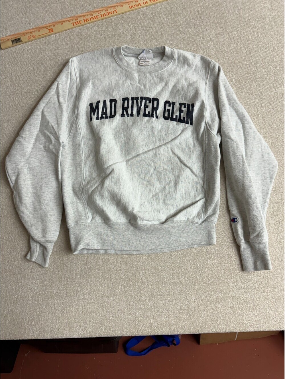 Champion Reverse Weave Mad River Glen Ski Resort Crewneck Sweatshirt Gray S